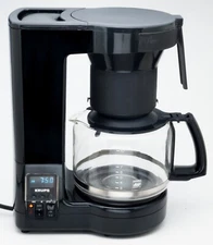 RETRO VINTAGE GERMAN KRUPS 10 CUP DRIP COFFEE MAKER PROGRAMABLE BLACK