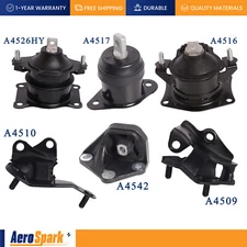 6PCS Engine Motor & Transmission Mounts fit 2003-2007 Honda Accord 2.4L l4 AUTO
