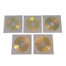 NEW Lot of 5 Memorex 52x700 MB 80min CD-R Discs with Paper Sleeves