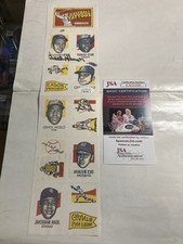 1971 Topps baseball tattoos Panel Brooks Robinson signed autograph JSA Certified