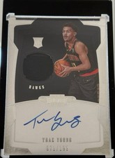 Trae Young 2018-19 Panini Dominion Rookie Jersey Auto /199 Wizards Card. rookie card picture