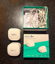 eero 6 Mesh Wi  Fi 6 Dual  Band Gigabit Wireless Router System, White 2-Pack
