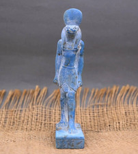 Authentic Ancient Egyptian Antiques Egyptian Blue Sobek Rare Figure Egyptian BC