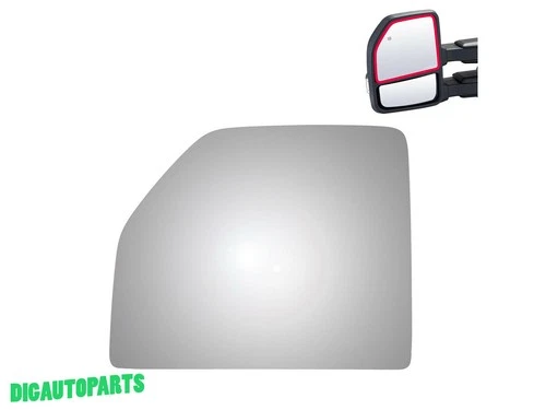 Mirror Glass Replace For 2020-2022 Ford F250 Super Duty Left Side Flat Adhesive
