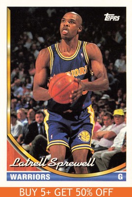 1993-94 Topps #340 Latrell Sprewell Golden State Warriors