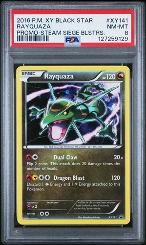 Rayquaza XY141 XY Holo PSA 8
