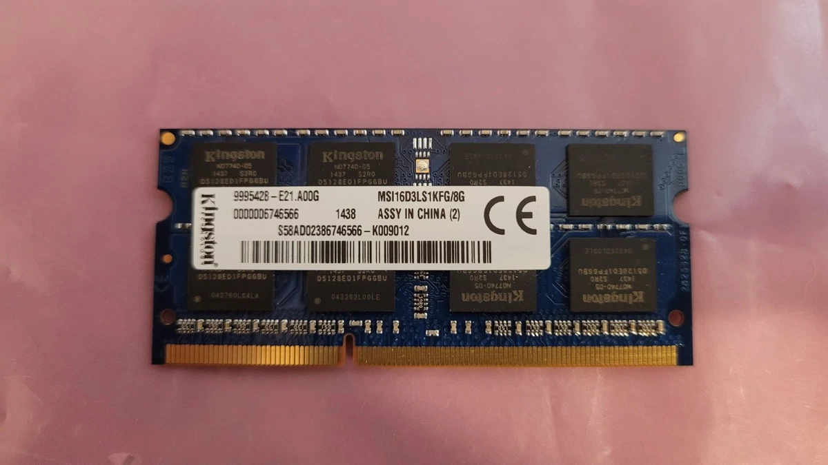 SO-DIMM 8 GB DDR3L Computer Memory (RAM) for sale | eBay