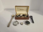 Vintage Watch Lot Seiko Waltham Bulova Timex For Parts Repair Untested AS-IS