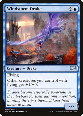 Windstorm Drake Foil Ravnica Allegiance 60 NM MTG
