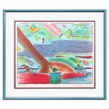 Peter Max- Lithograph "Sailboats"
