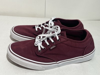 Vans Atwood Low Canvas Schuhe UK 7 Burgundy Padded Sneaker 751505 Schnürschuhe
