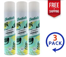 Batiste Dry Shampoo Original Classic Fresh 200ml 3-Pack Instant Hair Refresh