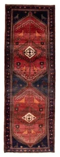 3'7" x 9'4" Vintage Hand-knotted Runner Rug Traditional Oriental Wool Carpet