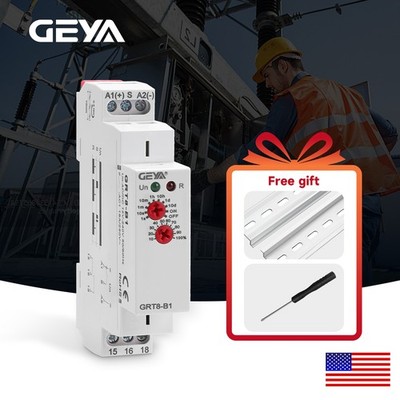 GEYA Electronic On Delay Off Delay Timer Delay Relay AC/DC12V-240V 16A US Stock
