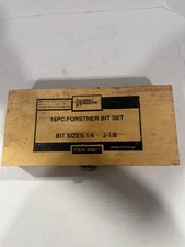 16-piece Forstner Bit Set Wood Case BIT SIZES 1/4-2-1/8