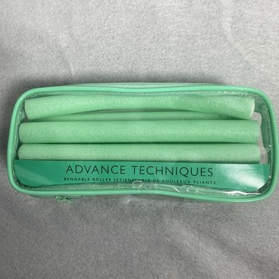 Avon Advanced Techniques 12 Green Bendable Roller Set Create Spiral Hair Curls