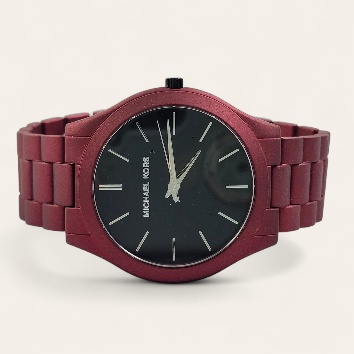 Michael Kors Men's Slim Runway Red Coated Watch - MK8712 for sale