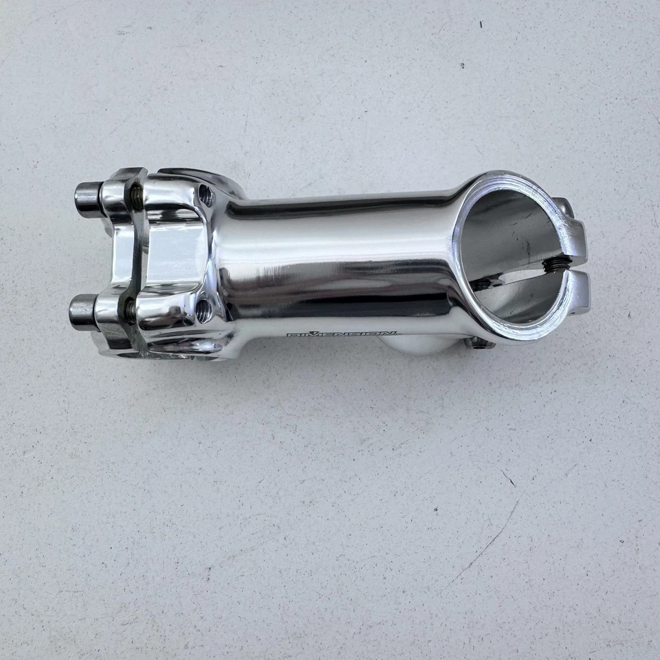 Dimension Threadless Stem 75mm 26.0 1 1/8 125° Silver Alloy 4 Bolt Road Bike A49 - Image 3 of 4