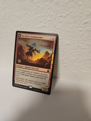 FOIL Reckless Stormseeker. Midnight hunt 2021 Prerelease Edition