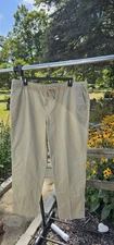 George pants jogger tapered leg stretch drawstring waist khaki Size  XL 40-42