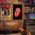 Rolling Stones Tongue Logo  Vintage Tin Metal sign 12 X 16 Man-Cave Décor Stones