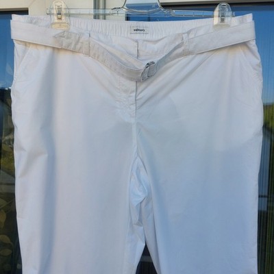 *walbusch`* Gr. 50 Herren Kurzgröße Hose Pants Chino Baumwolle Weiß