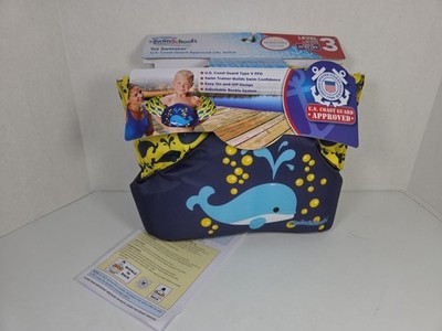 SwimSchool US Coast Guard Approved Tot Swimmer Life Jacket Blue