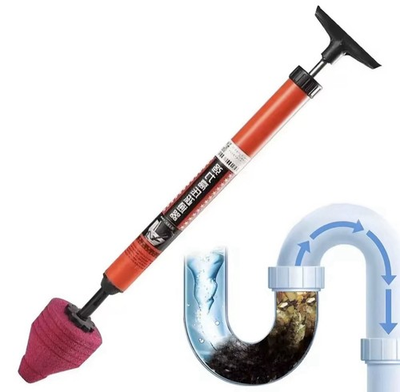 #ad Air Plunger Toilet Pressure Unclogged Tools $14.99
