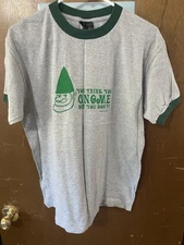 Vintage David & Goliath “You Think You Gnome But You Don’t!” Gray, Green T-shirt