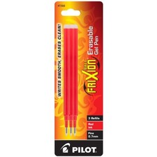 Frixion Gel Ink Pen Refills - 0.70 Mm - Medium Point - Red - 3 / Pack 77332 40