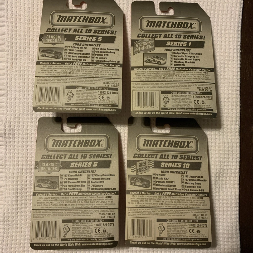 Lot of 4 MATCHBOX Mustang Cars ‘68,’70,Mach III, And Cobra New In Clear Pack - Image 2 of 4