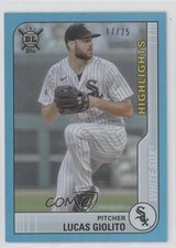 2021 Topps Big League Highlights Blue Foil 17/25 Lucas Giolito #293 0c2