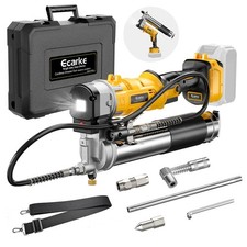 Ecarke Cordless Grease Gun Compatible with DeWalt 20V Battery, 12000PSI Max E...