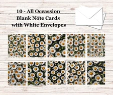 10 - Blank Note Cards with Envelopes - All Occasion #003