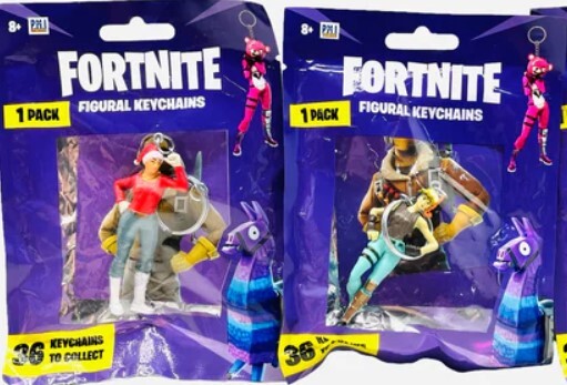 Zuru Epic Games Fortnite Figural Keychains Lot of 4 RARE UNCOMMON