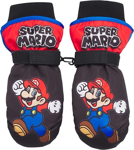 Nintendo Super Mario Winter Insulated Snow Ski Gloves or Mittens – Boys Ages 2-7 - Picture 2 of 9