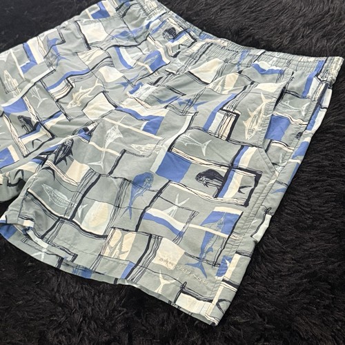 Costume da bagno Columbia PFG pantaloncino uomo L grigio blu bianco omni tonalità AOP pesce - Foto 2 di 7