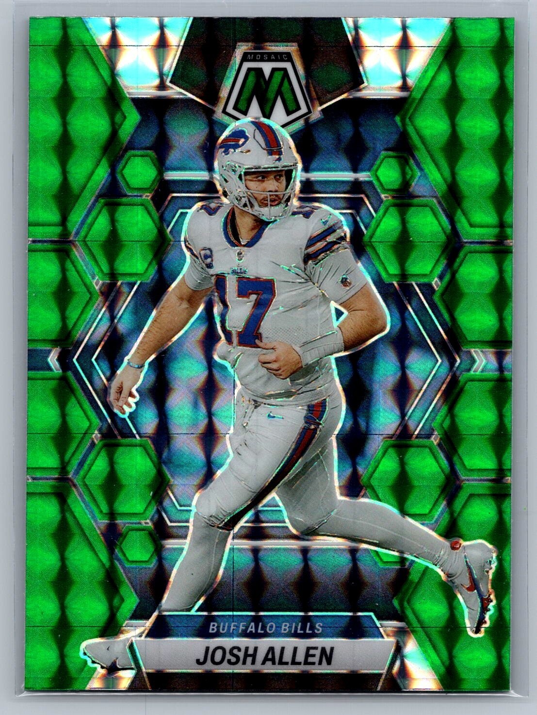 2023 Mosaic Josh Allen #21 Green Prizm - NM-MT *TEXCARDS*