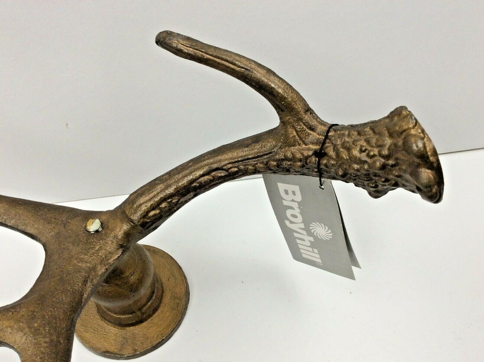 New Broyhill Decorative Metal Antler Home Decor 4 Point Deer Elk w/Tag