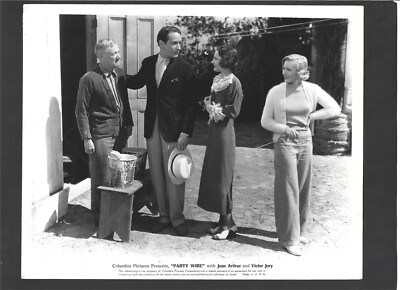 ORIGINAL VINTAGE PHOTO 1935 PARTY WIRE Jean Arthur Victor Jory Rare Still