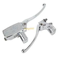 1" Universal Motorcycle Handlebar Hydraulic Brake Master Cylinder & Clutch Lever