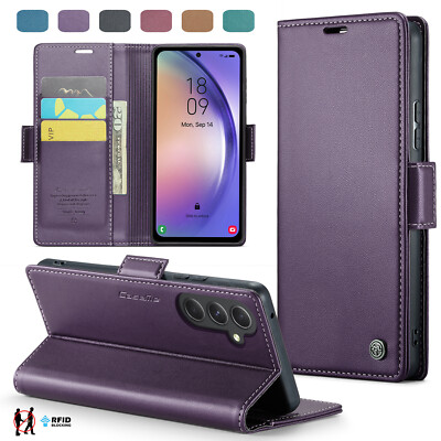 NEW For Samsung S23 S22 Plus S21 S20+ Note20 Leather Wallet Card Case RFID Cover