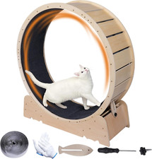 40" Cat Exercise Wheel - Indoor Treadmill for Fitness Fun for Cats