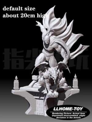 Anime movie Batman with demon battle Resin 3D Print GK Kit Figure
