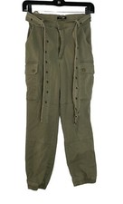 Fashion Nova Cargo Pants Girl Size XS Green