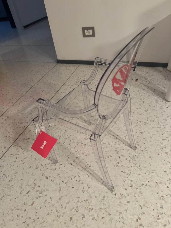 Sedia Baby Kartell Lou Lou Ghost Design Philippe Starck Trasparente - Immagine 4 di 4