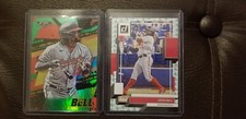 2022 JOSH BELL Topps Fire Green 021/199 + Donruss Statue Liberty Variation SP