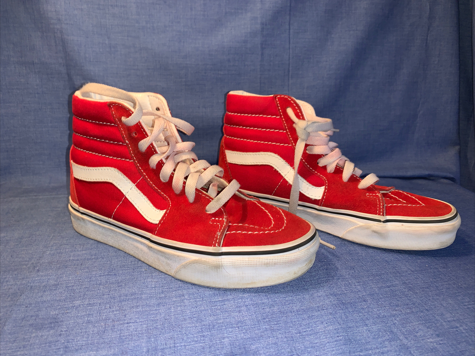 Vans SK8-Hi Sneakers Racing Red/True White Men's High Top - Main Image