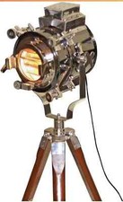 Antique Nautical Spotlight Tripod Floor Lamp Searchlight Vintage Home Decor Gift