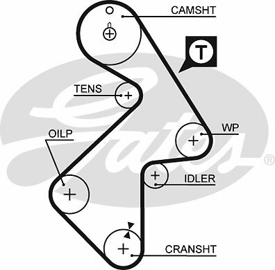 Timing Belt for TOYOTA:GAIA,CAMRY,IPSUM,NADIA,CHASER 13568-03010